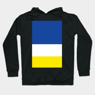 Everton Blue White Yellow Tricolour Design Hoodie